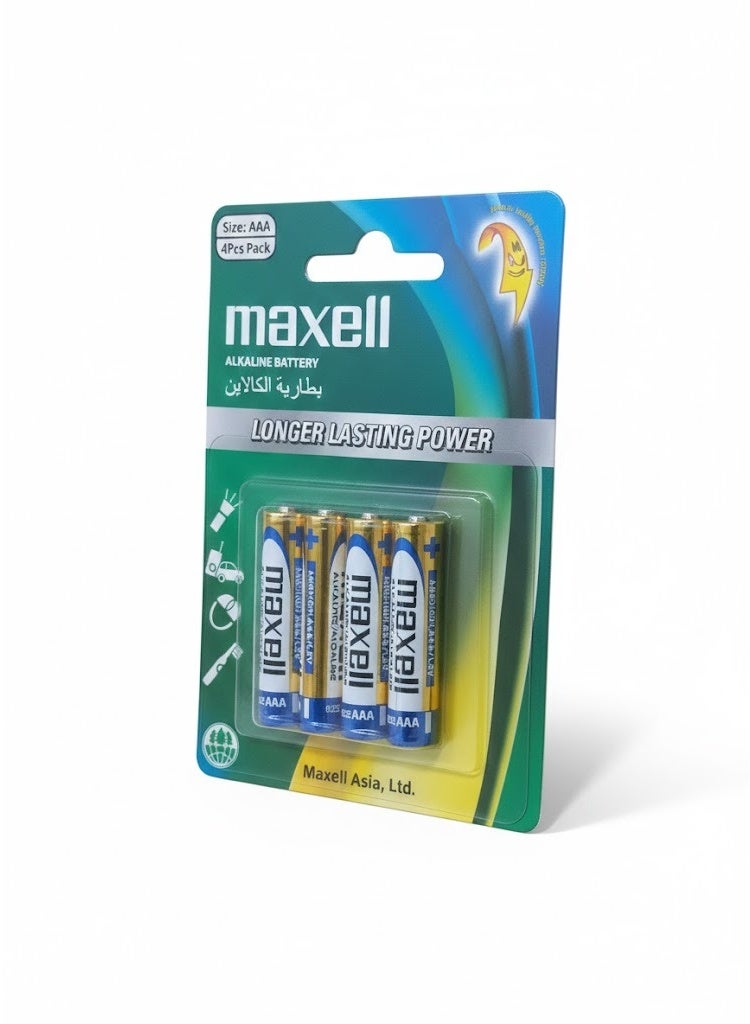 Maxell 4 Pcs AAA 1.5V Alkaline Battery - Image 2